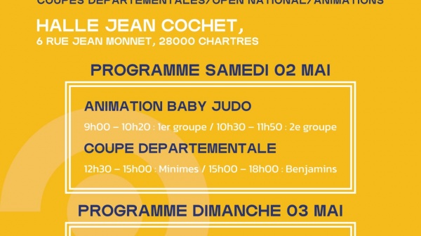 Animation du Week end du 2 et 3 Mai 2026